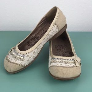 Jellypop slip on ballet flats or shoes size 6